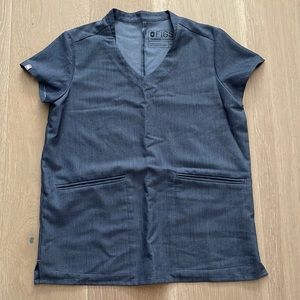 Figs scrub top XXS, dark grey